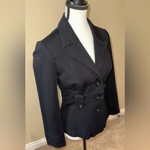 Reitmans Elegant Black Pea Coat Women’s Size 7